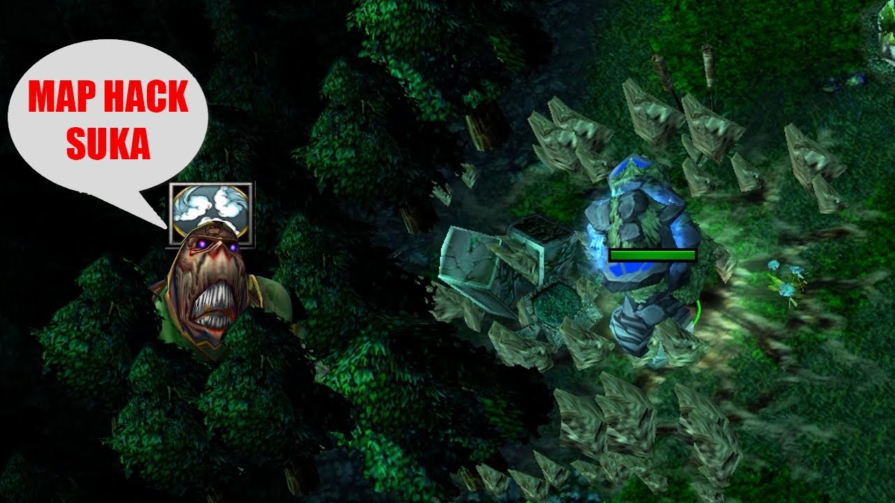 DOTA TINY MAP HACK !!! (INVISIBLE GONDAR KILLED IN TREES!!)