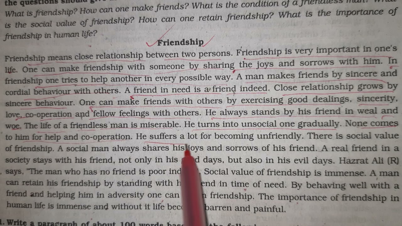 Friendship paragraph #friendship #paragraph 
