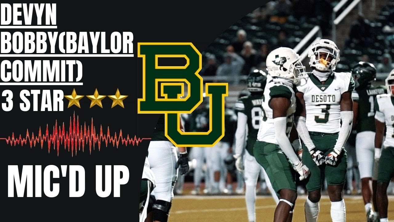 DEVYN BOBBY (BAYLOR COMMIT) MIC'D UP | GETS THE GAME WINNING TACKLE!!
