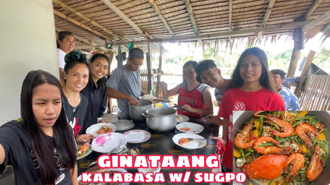 GINATAANG KALABASA W/ KASAG & SUGPO | Edro namumutla at hindi makahinga