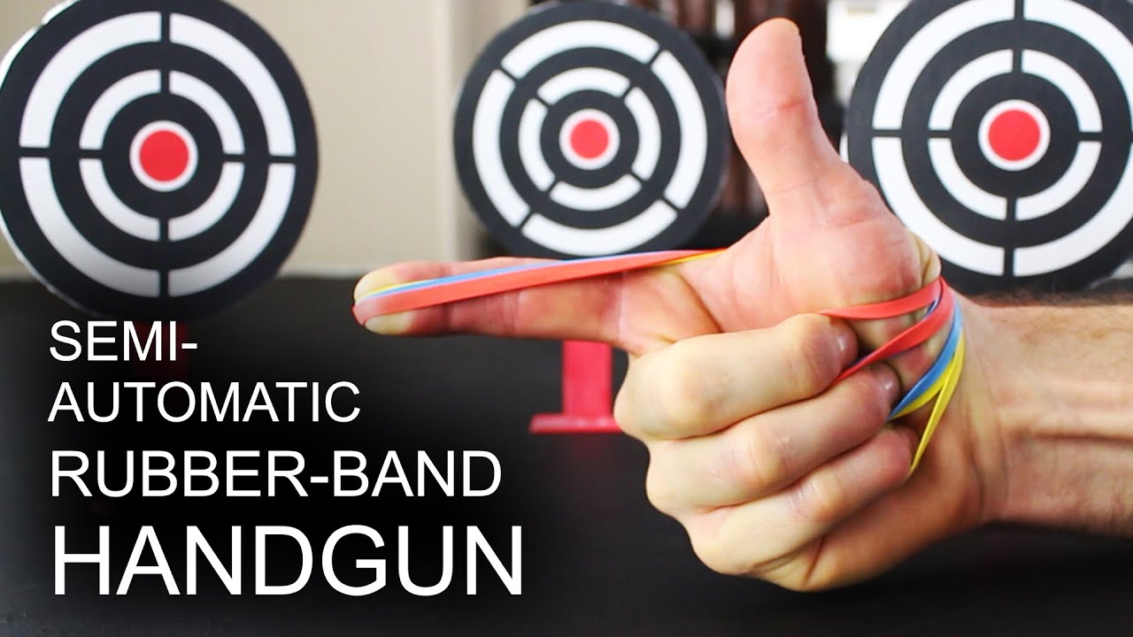 World's Simplest, Semi-Automatic, Rubber Band Handgun