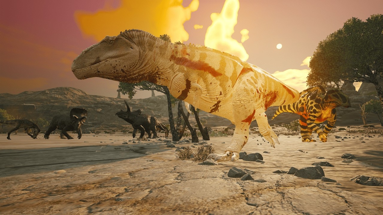 Giving Salt Flats a painful visit on Tyrannotitan - Path of Titans
