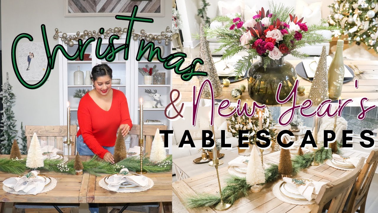 Christmas and New Years Tablescape Ideas 2021 | Decorate With Me 🎄