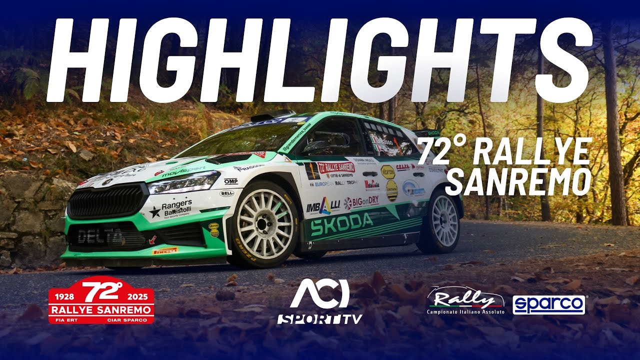 Highlights 72° Rallye Sanremo | Campionato Italiano Assoluto Rally Sparco 2025