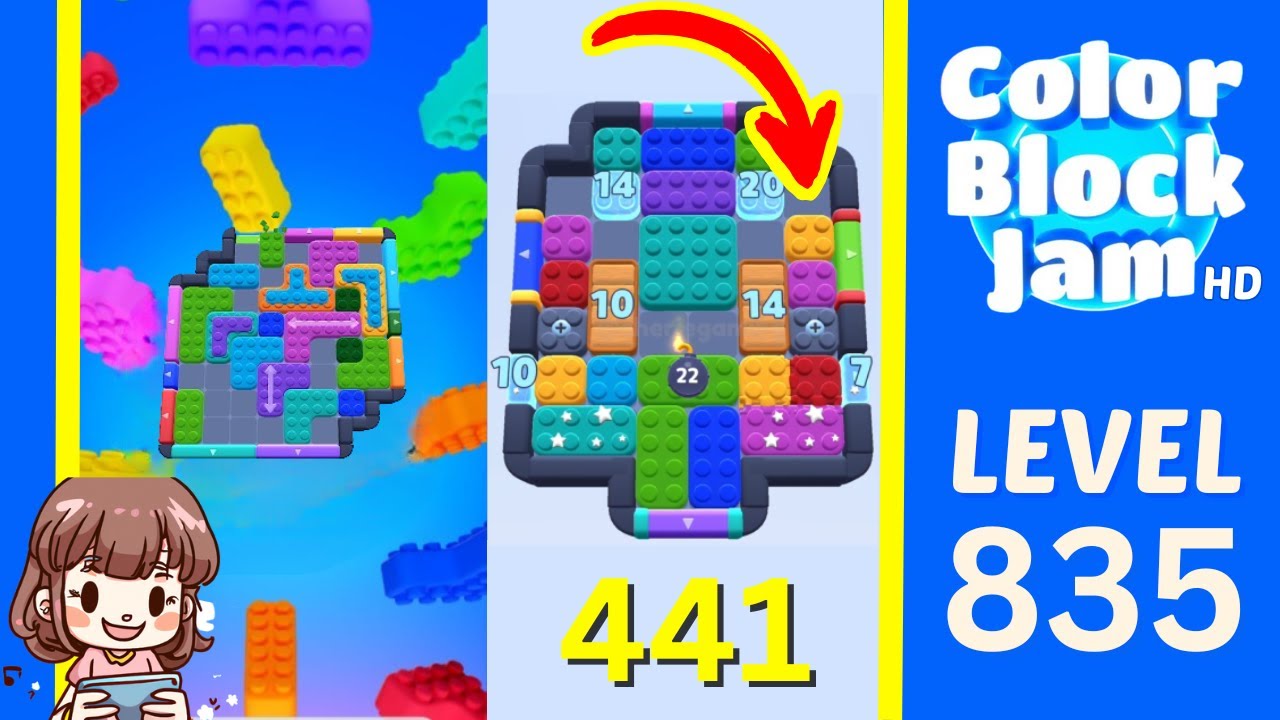 Color Block Jam Level 441 (835) Solution Walkthrough