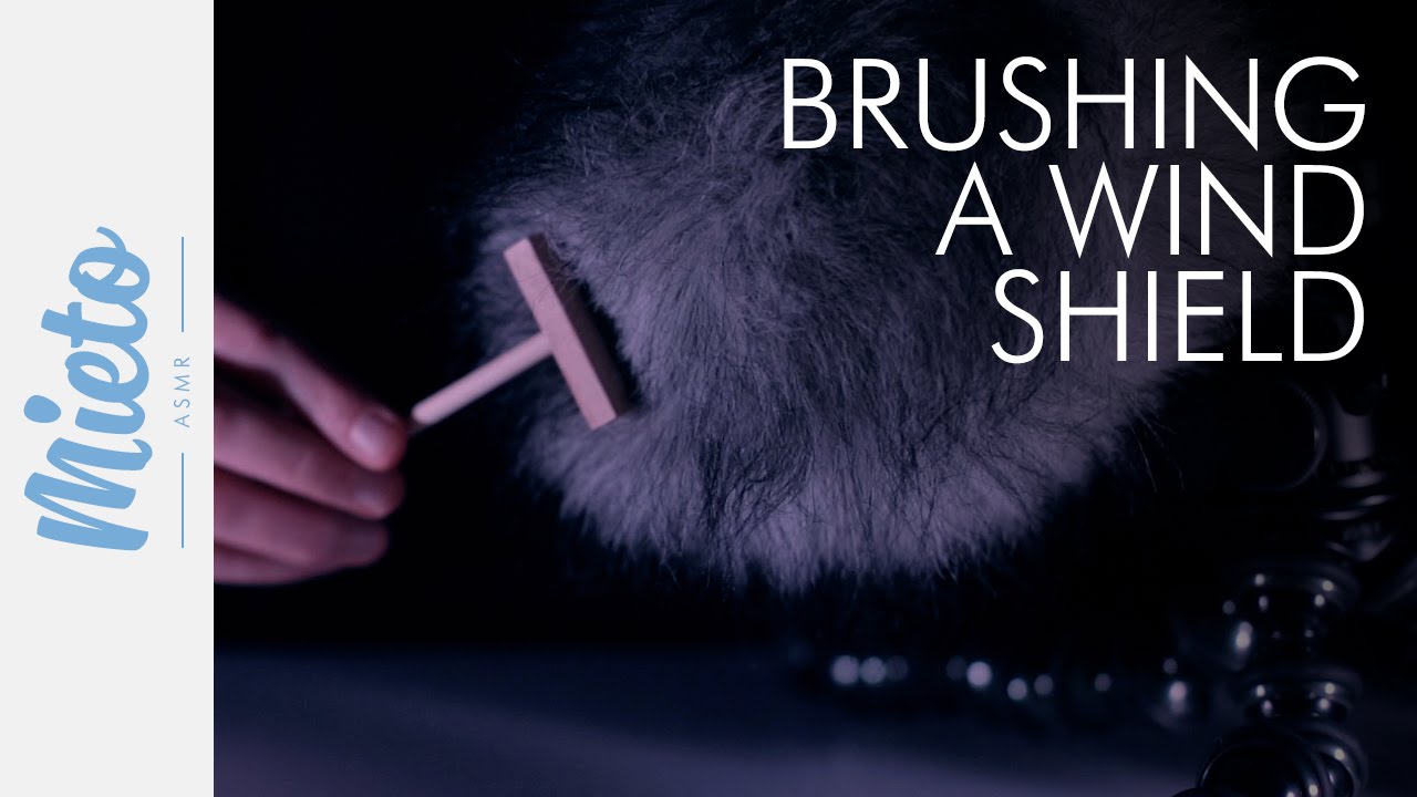 ASMR. Brushing a Microphone Windshield. No Talking