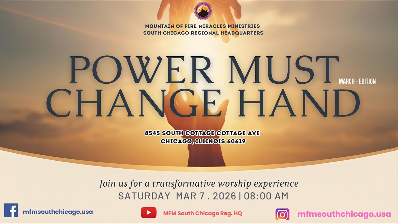 POWER MUST CHANGE HANDS | 