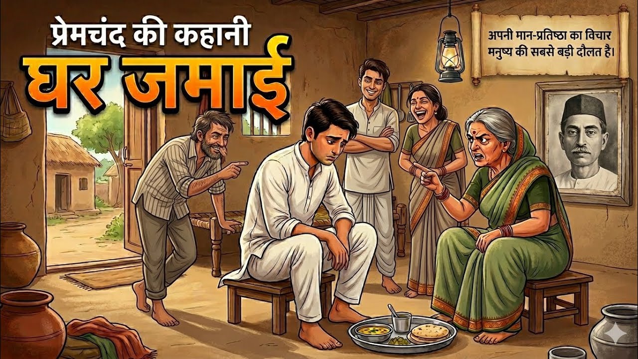 Premchand ki kahani ghar jamai #kahani 