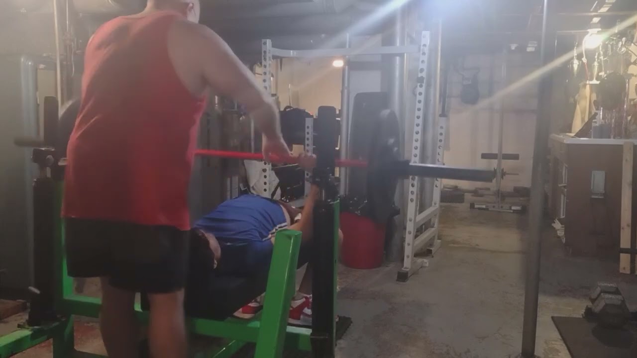 12 year old Danny Bench Pressed 160 lbs on National video game day!.