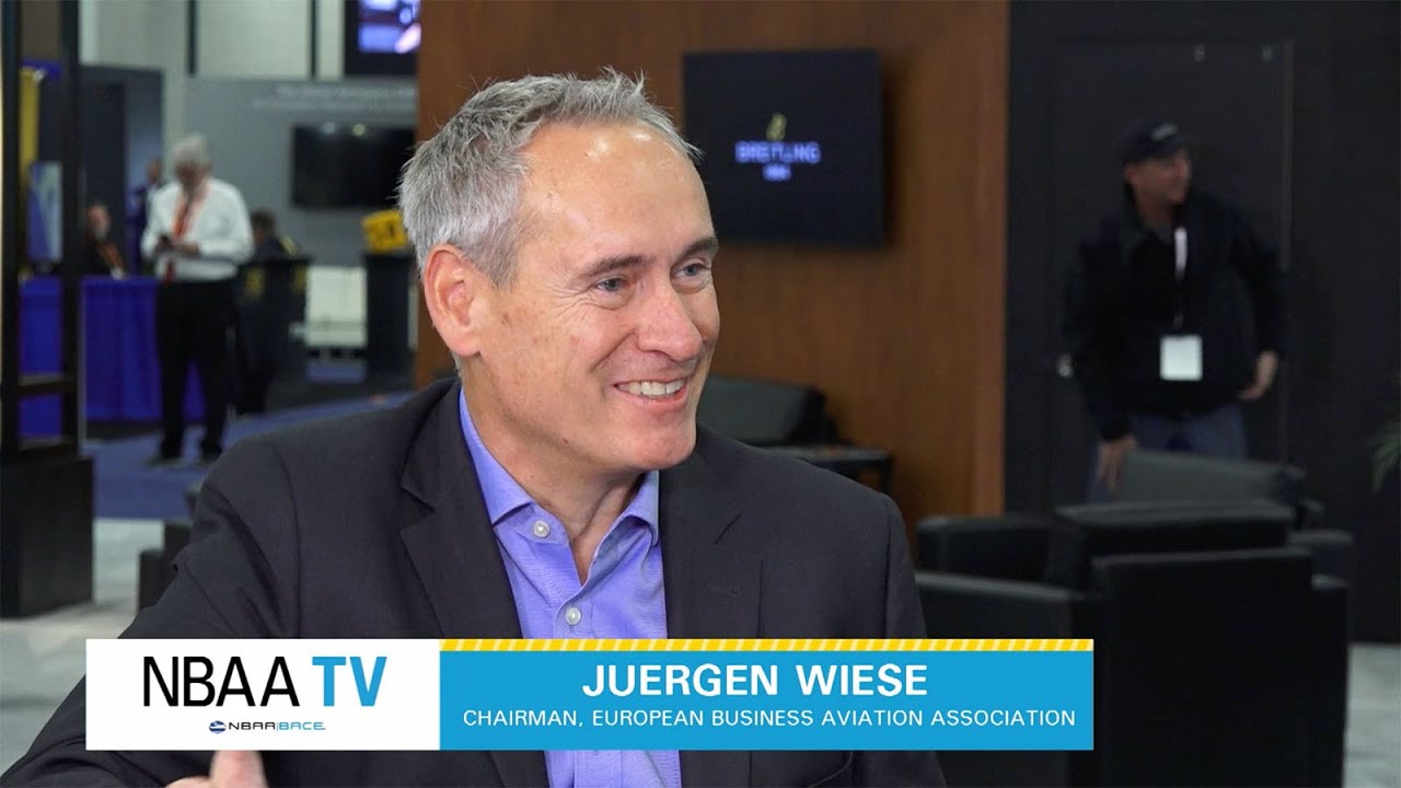 NBAA TV Interview with EBAA Chairman Juergen Wiese