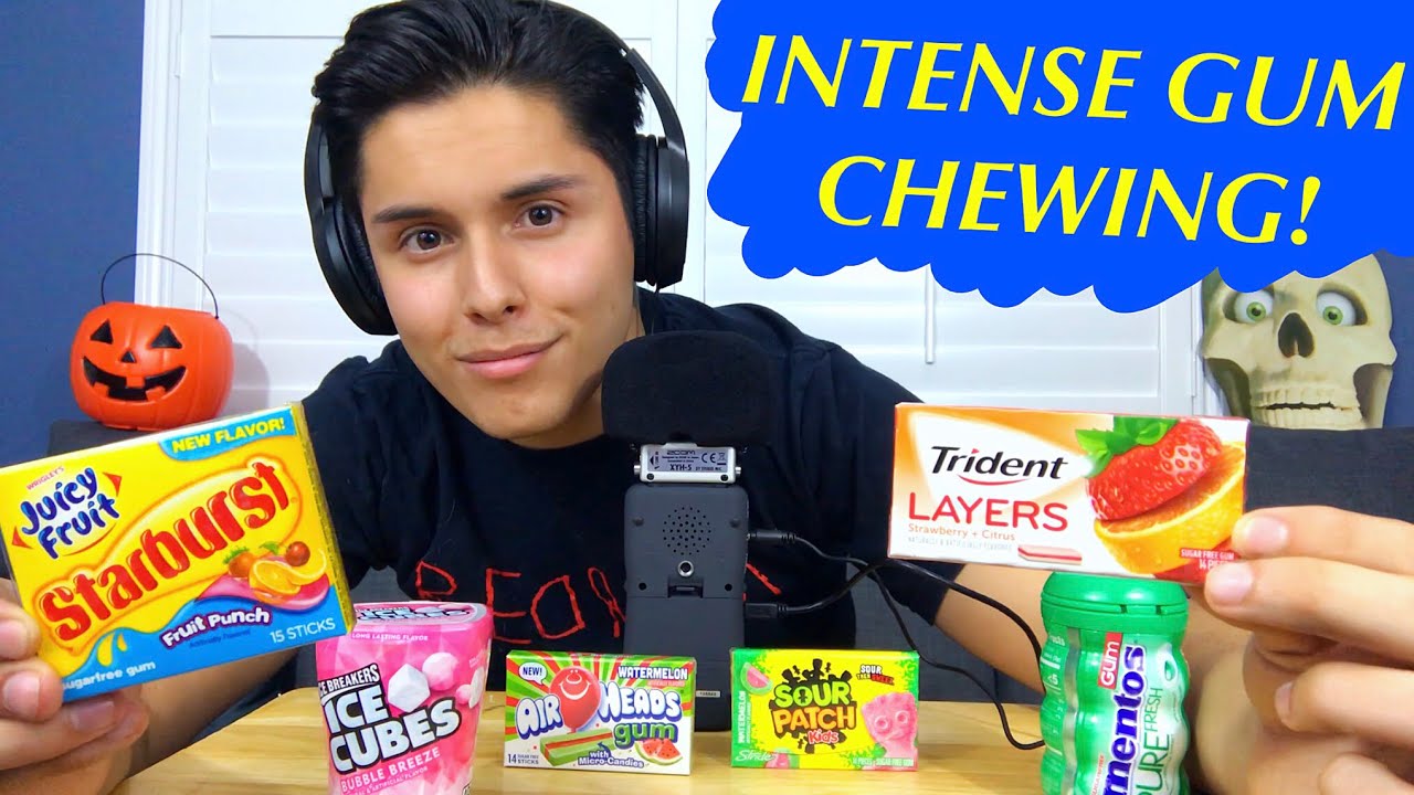 TINGLES FOR EVERYONE! I WILL HELP YOU SLEEP! (Intense Gum Chewing, Mouth Sounds, & Whispering!)