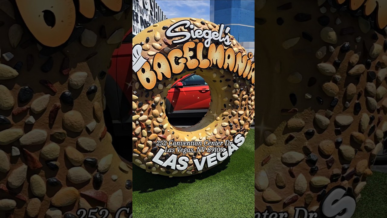 Have you tried Siegels Bagelmania foodie items? 🤩 This beautiful place is a must! #visitvegasplaces