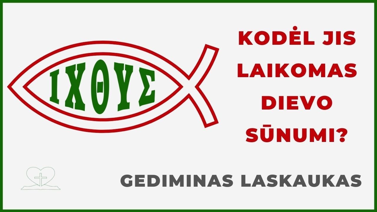 Artūras Pučkovas - „Kodėl Jis laikomas Dievo Sūnumi?