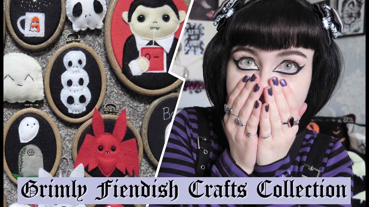 GRIMLY FIENDISH CRAFTS COLLECTION - SPOOKY GOTH DECOR