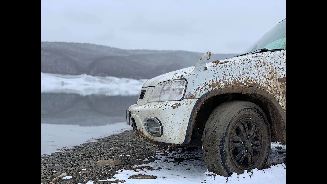 Honda CR-V epic offroad adventure. Stuck and being rescued by soviet 6x6 Truck .
