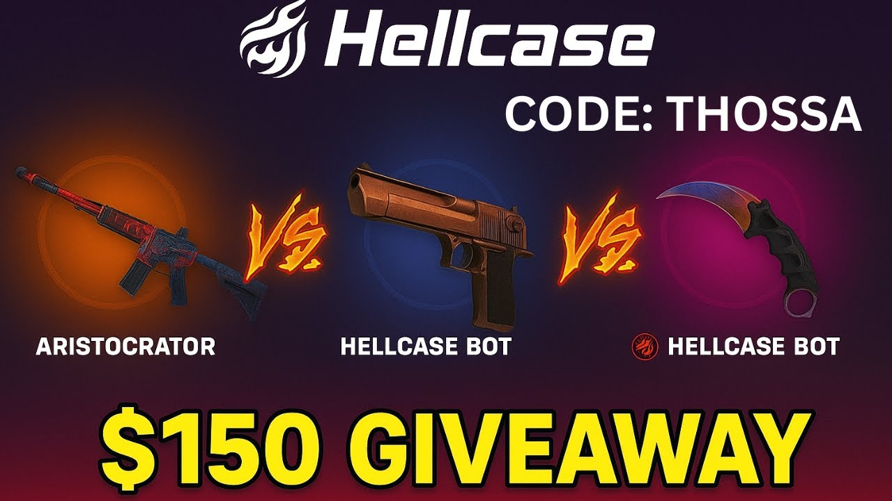 HELLCASE CASE BATTLES AGAINST BOTS🔥┃HELLCASE GIVEAWAY┃HELLCASE PROMO CODE