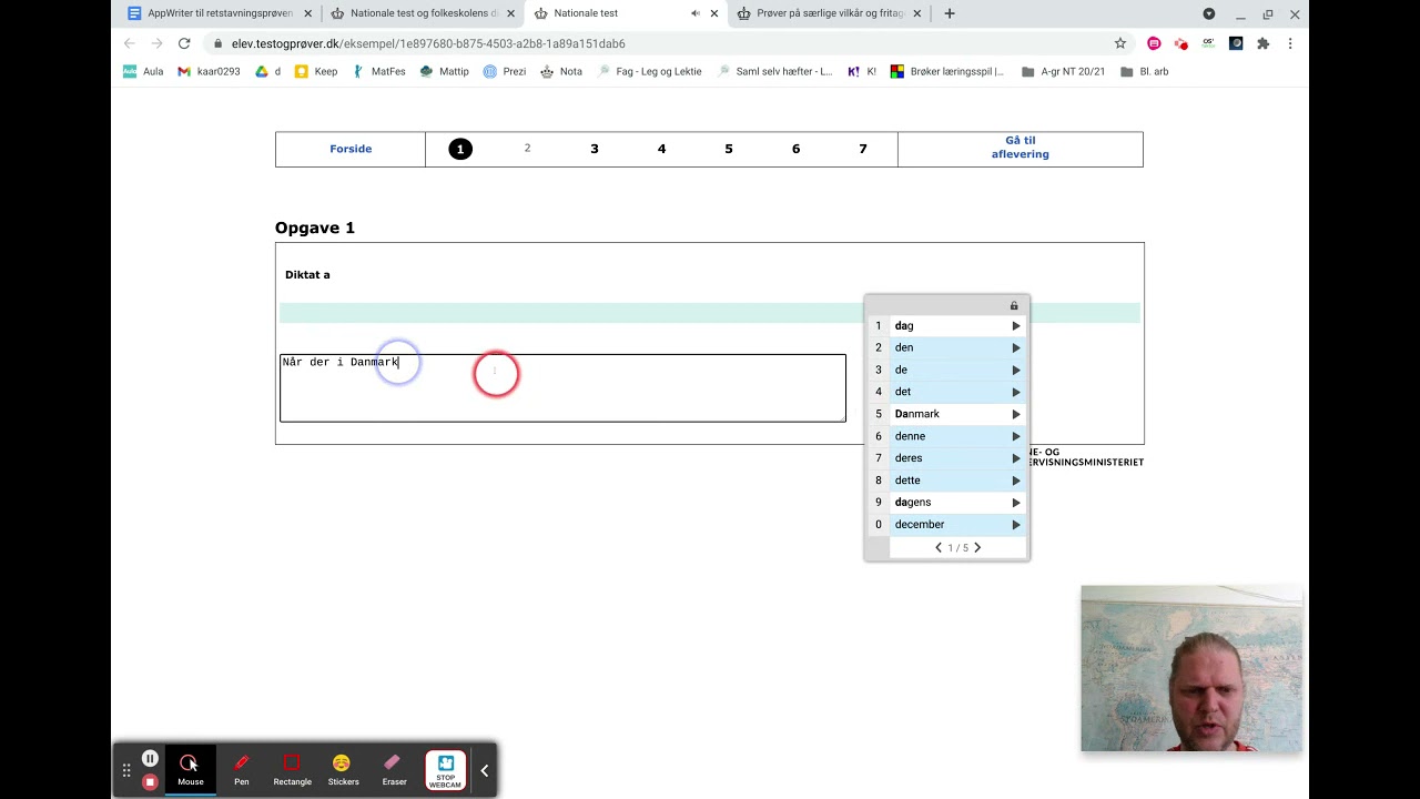 AppWriter til retskrivningsprøven