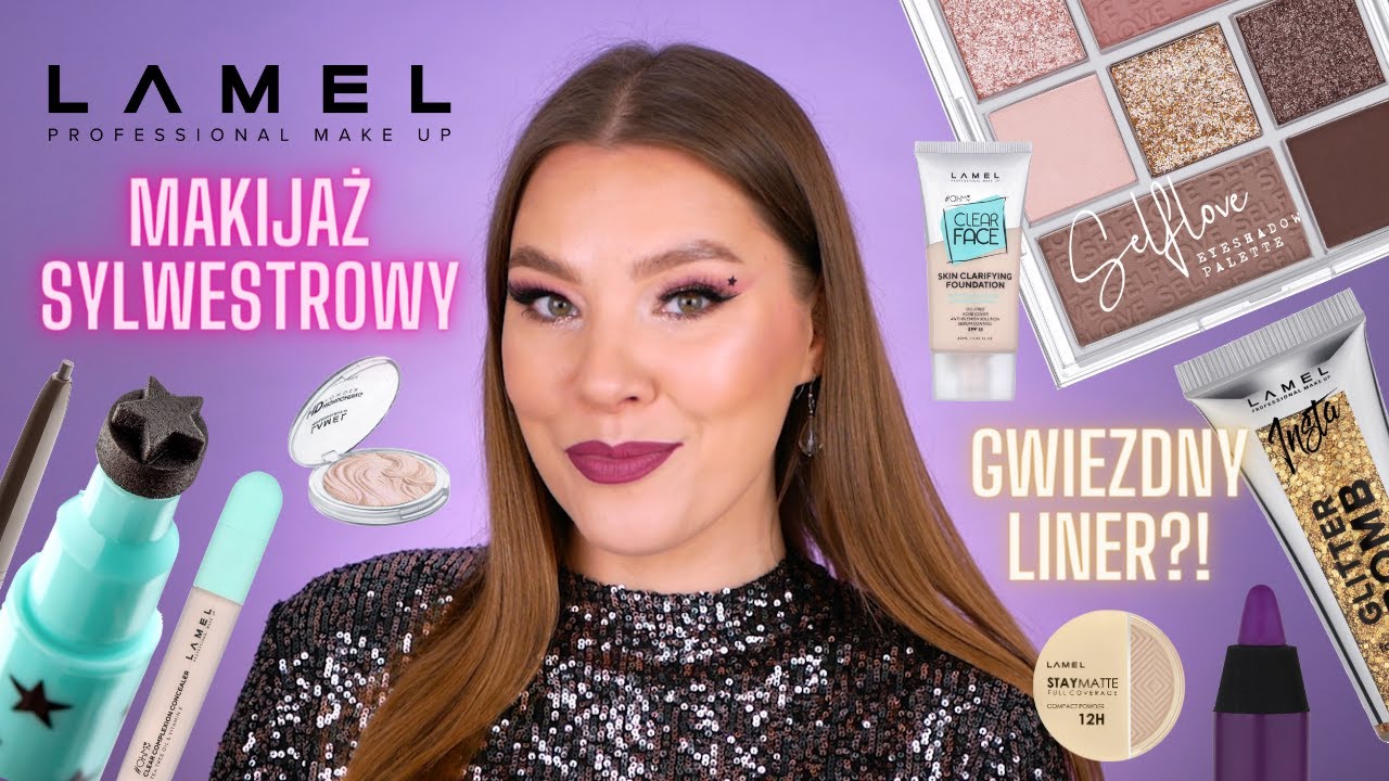Makijaż SYLWESTROWY z marką LAMEL! 🎉 Najpiękniejszy brokatowy żel i liner stempel! Mamy HITY! 🔥