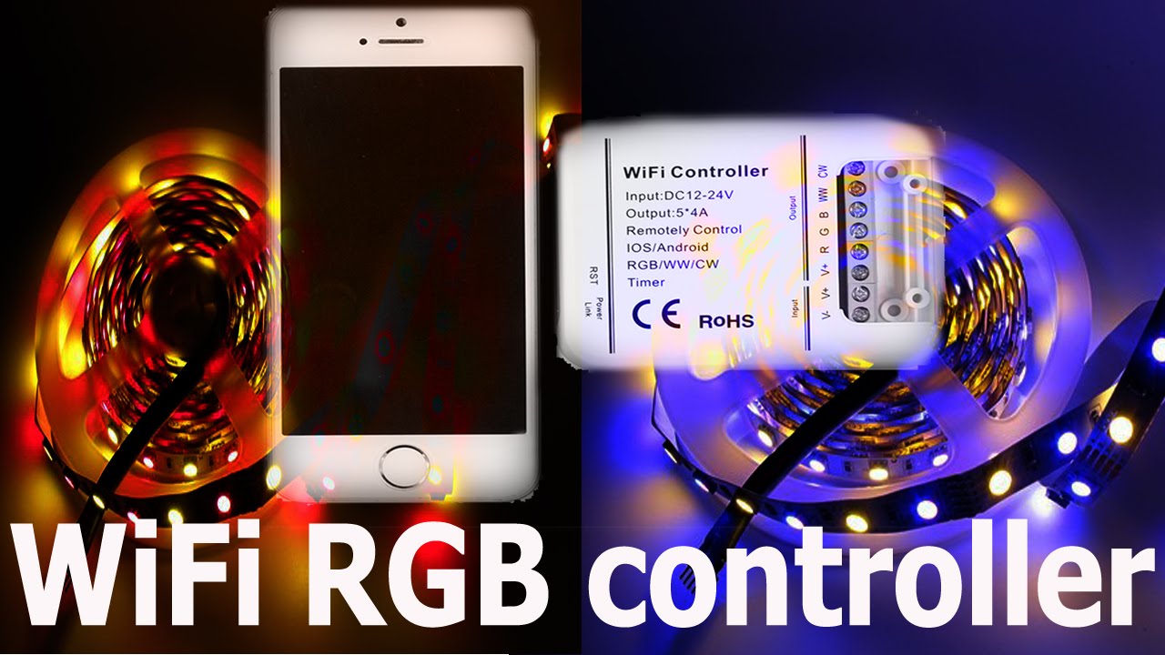 WiFi RGBW/WW controller Ios/Android - полный обзор недорогого контроллера
