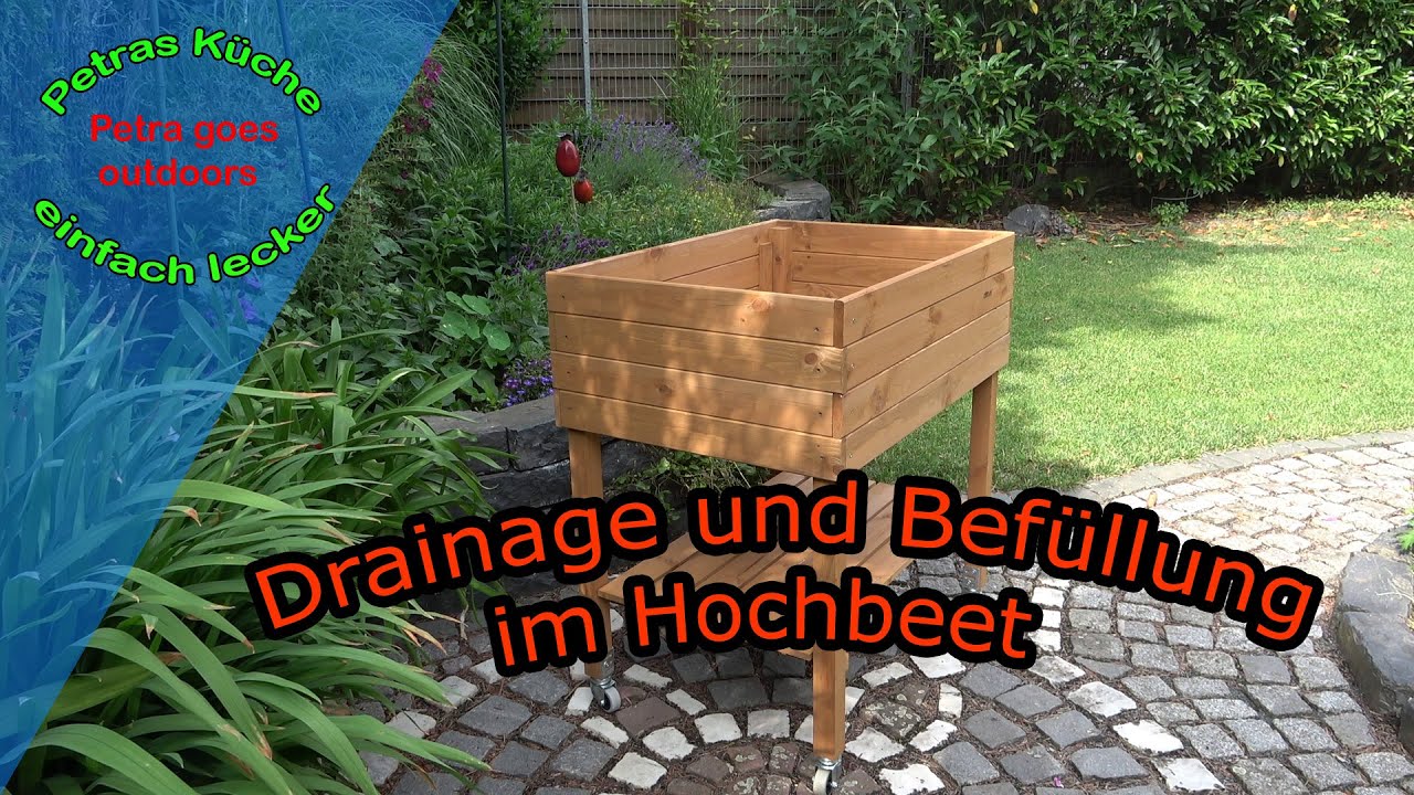 Entwässerung und Befüllung im Hochbeet - Selbstversorgung für den Garten oder einen kleinen Balkon