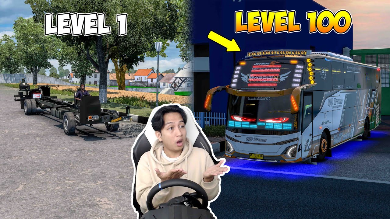 AWAL CUMA CHASSIS DOANG BISA JADI BUS ARTIS THE MORPHIN LEVEL 100 PENUH CORONG