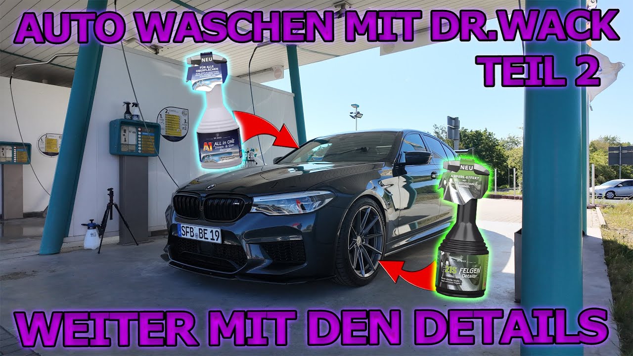 Auto waschen im Sommer mit Dr.Wack Produkten - Glas reinigen und Felgen schnell versiegeln Teil 2