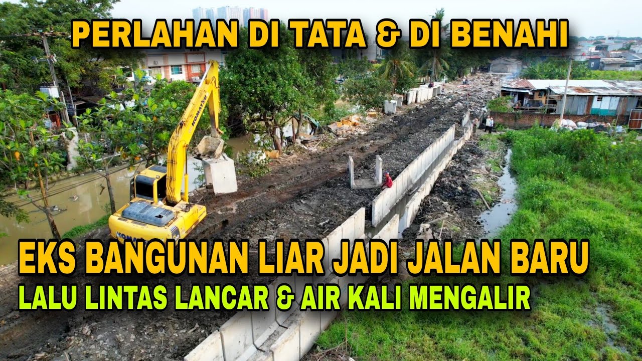 A FORMER ILLEGAL BUILDING IS BECOME A NEW ROAD, SLOWLY BEING IMPROVED & ORGANIZED, TRAFFIC IS NOW...