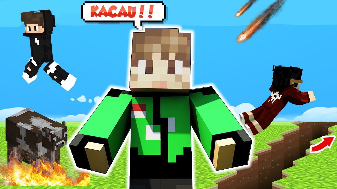 MINECRAFT TAPI TIAP 30 DETIK KIAMAT !!! - Ft @Mefelz @NightD @MoenD