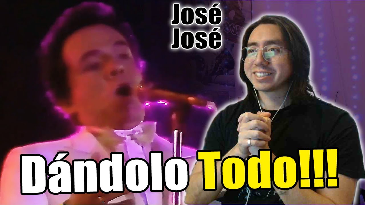 Reacciono a JOSÉ JOSÉ - EL TRISTE (en vivo Puerto Rico 1985)
