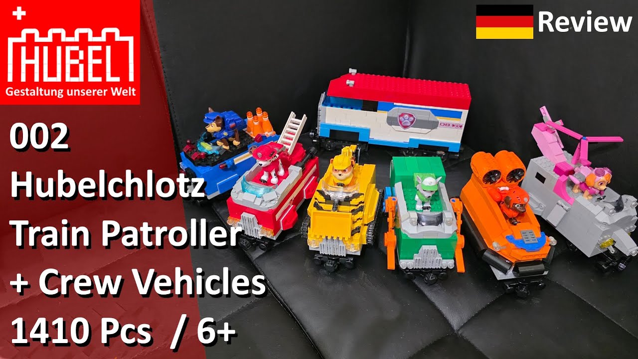 DE Review - Hubelchlotz - Paw Patrol - Train Patroller + Crew Vehicles