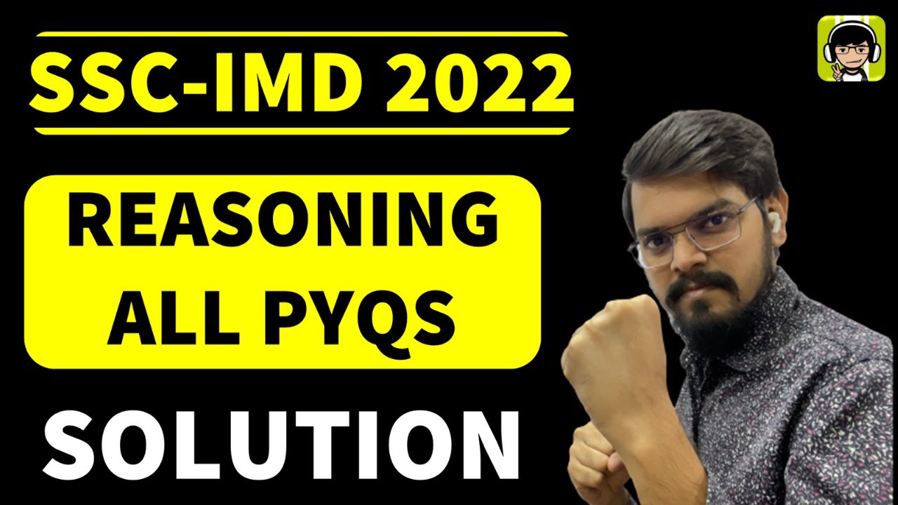 SSC IMD Reasoning Previous Year Question Paper | Solution | General Intelligence and Reasoning
