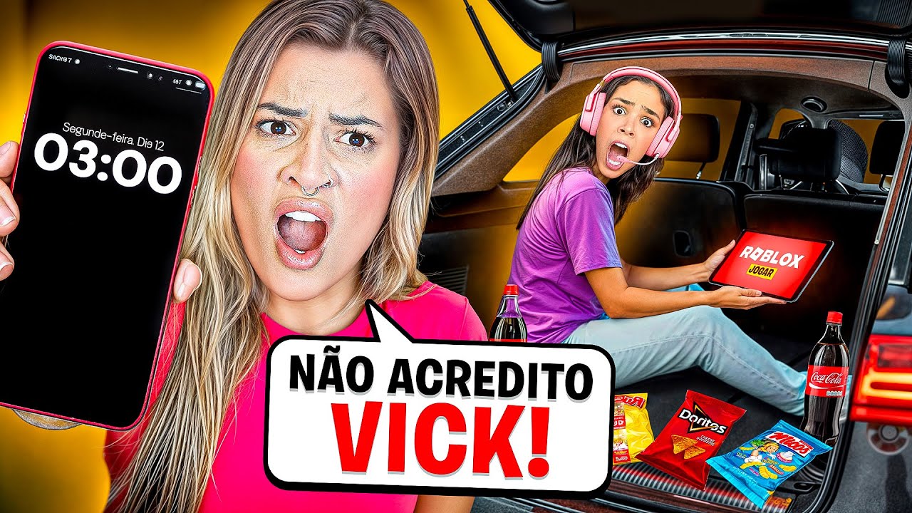 FLAGRAMOS A VICK JOGANDO ROBLOX ÀS 3 HORAS DA MANHÃ! *deu ruim