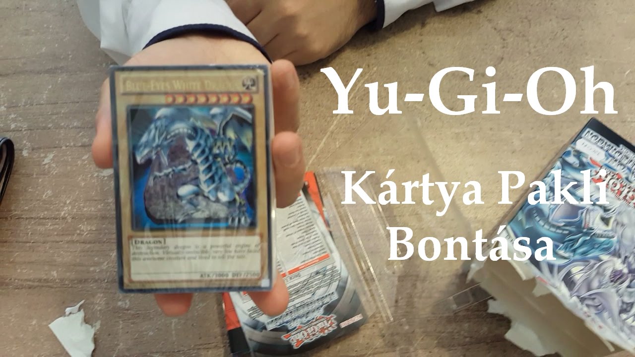 YuGiOh k&aacute;rtya pakli bont&aacute;sa: K&eacute;k szemű feh&eacute;r s&aacute;rk&aacute;ny
