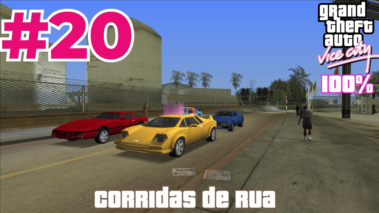 GTA VICE CITY DETONADO 100% - #20 - CORRIDAS DE RUA - VICE CITY STREET RACER