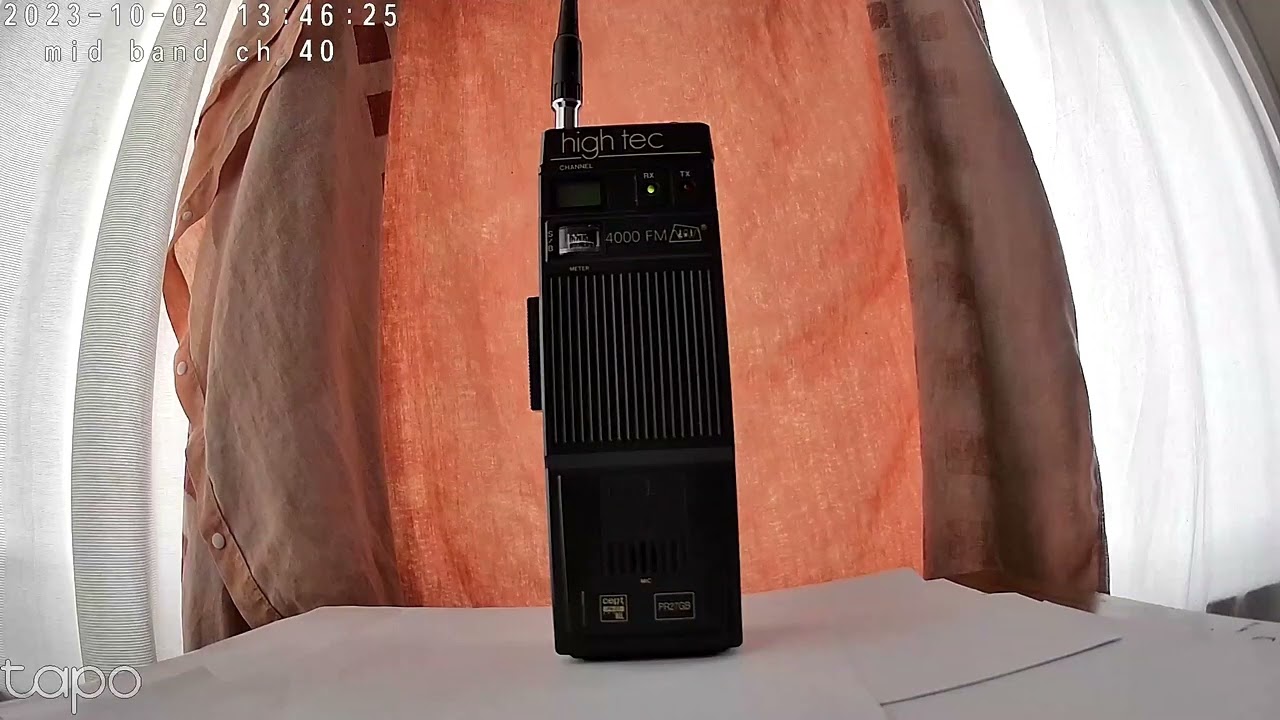 #dnt  I AM TESTING A THUNDERPOLE TX HAND HELD BACK TO A DNT HIGH TEC 4000 FM