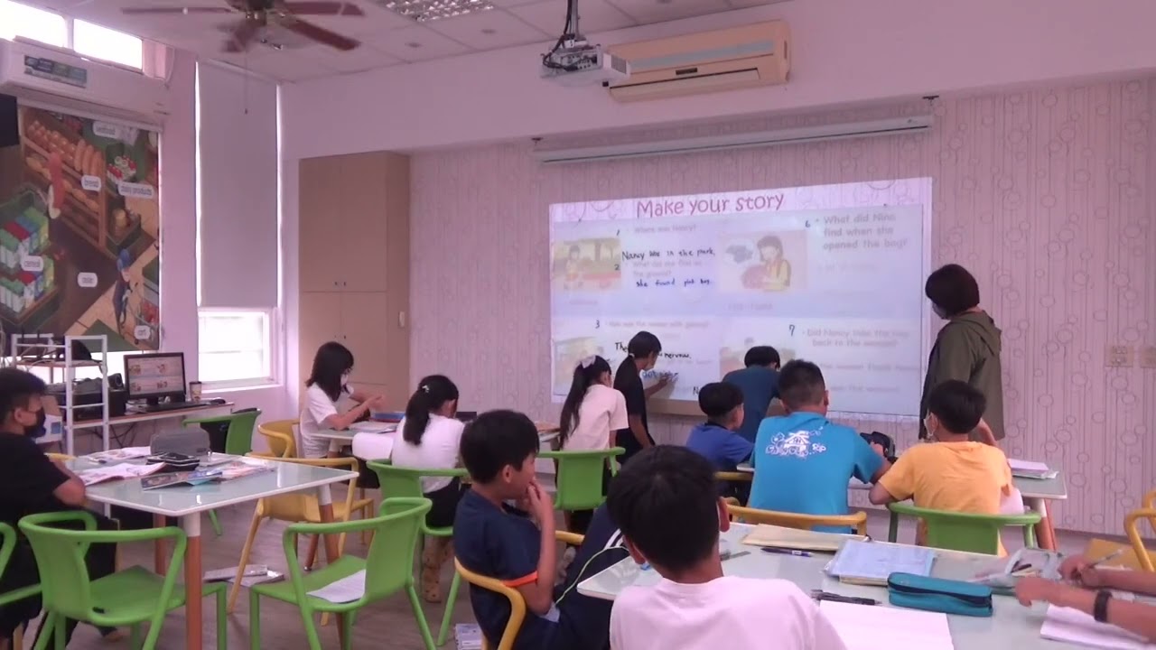 僑樂國小五年級全英語上課