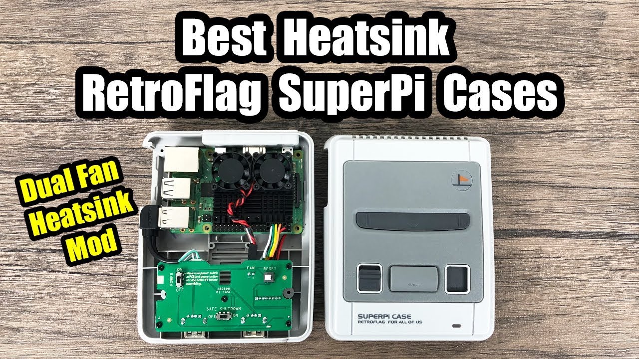 Dual Fan Heatsink Mod RetroFlag SuperPi Case - Best Heatsink!