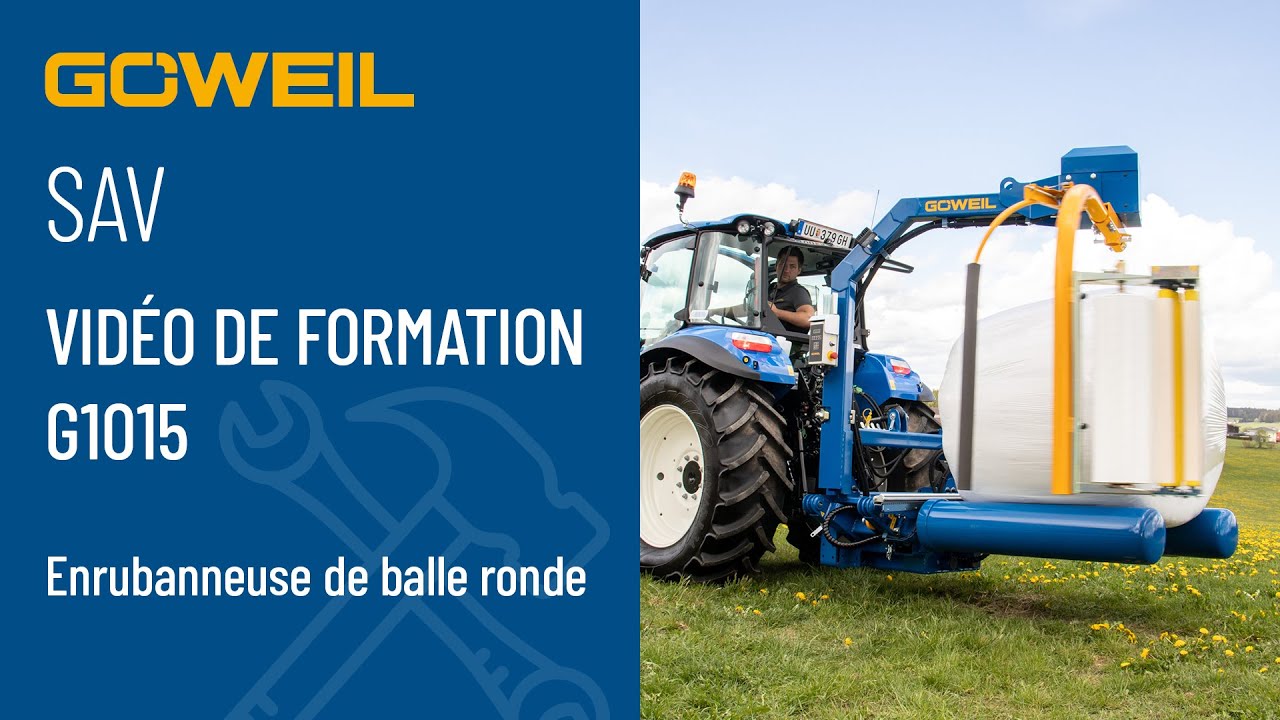 Vidéo de formation : G1015 Enrubanneuse de balle ronde | GOEWEIL