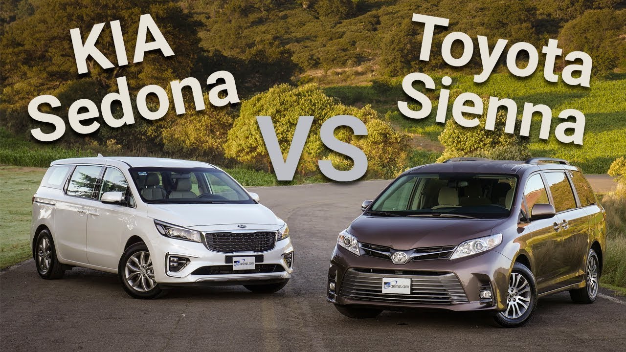 Kia Sedona VS Toyota Sienna - Frente a frente | Autocosmos