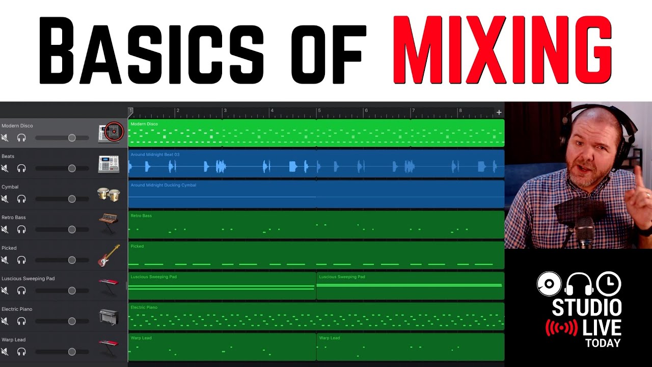 How to mix in GarageBand iOS for beginners (iPad/iPhone)