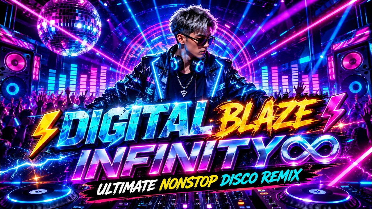 ⚡ DIGITAL BLAZE INFINITY 💥 | Ultimate Nonstop Disco Remix #HappyDance#NonstopDiscoRemix#DanceMusic