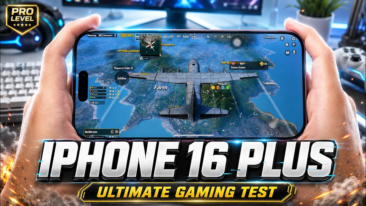 IPHONE 16 PLUS test game PUBG MAX SETTING Update | Apple A18