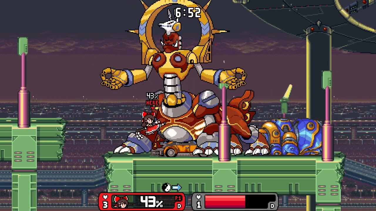 Rivals of Aether - Me (Reimu Hakurei) vs AI (Godkarmachine O Inary)
