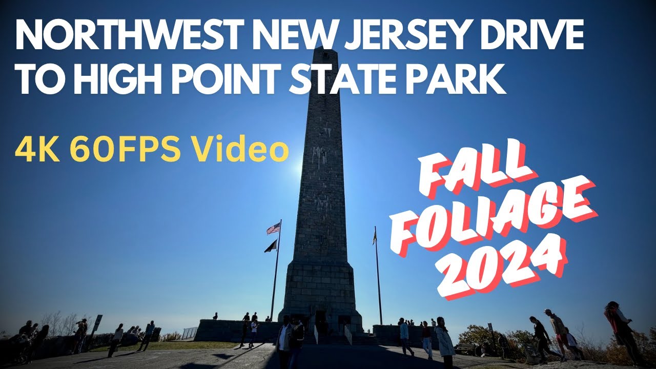 North West New Jersey Fall Drive to High Point State Park in 4K 60fps Video Resolution! #highpoint