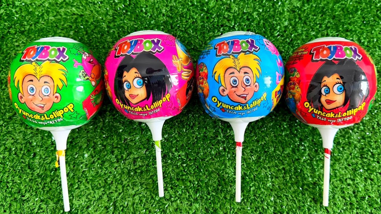 Satisfying Video | Unboxing GIANT Rainbow Lollipop Candy with Yummy Sweets Cutting ASMR 