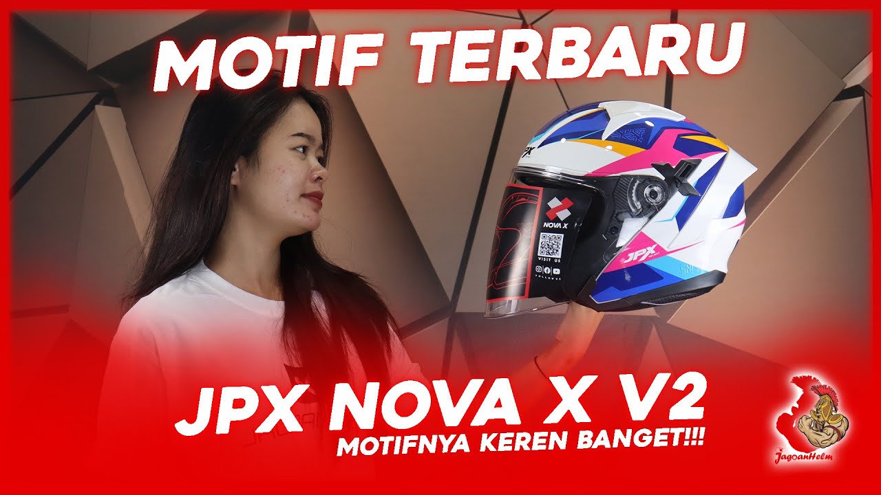 UNBOXING :  MOTIF TERBARU JPX NOVA X V2 | Jagoan Helm