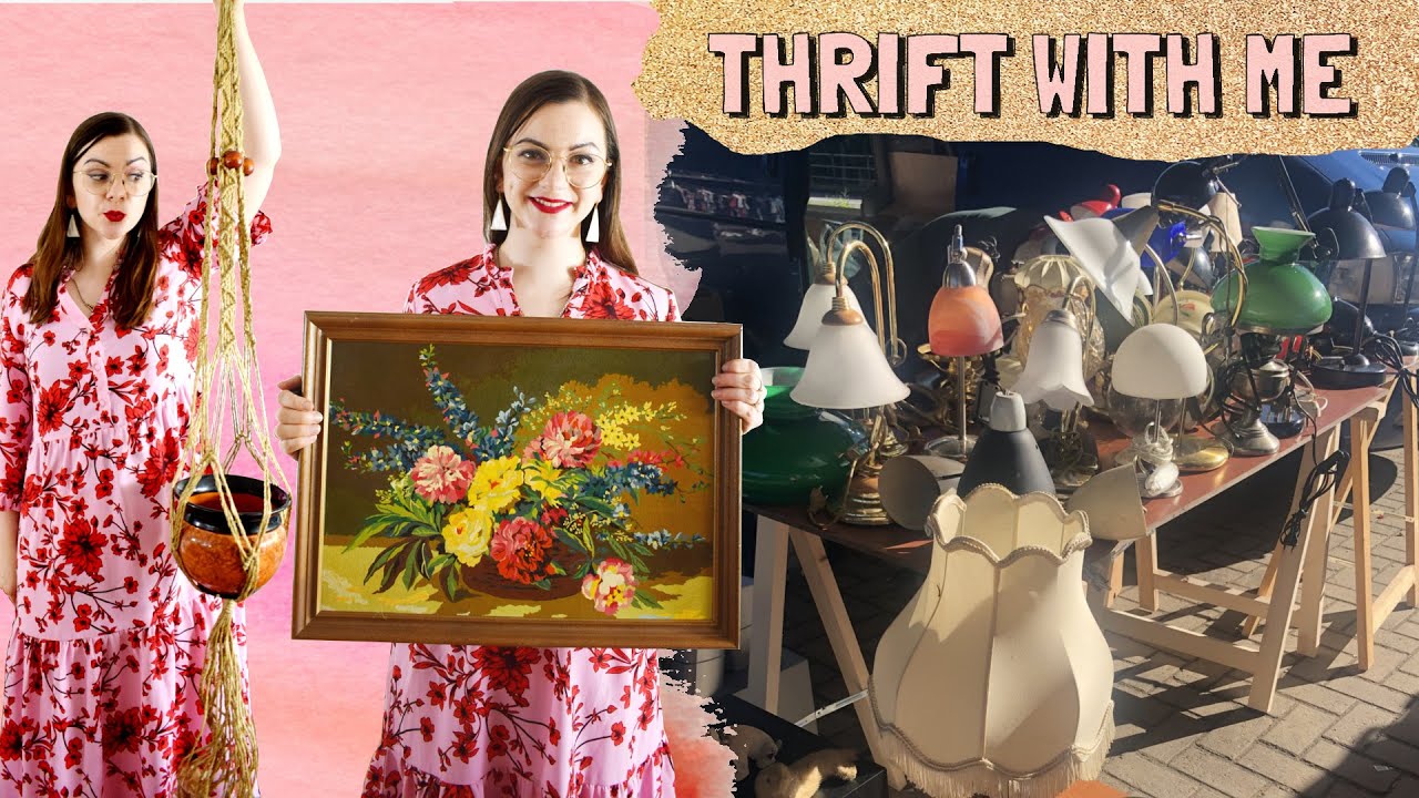 Thrift With Me at the Flea Market in GERMANY | Vintage BOHO Home Decor