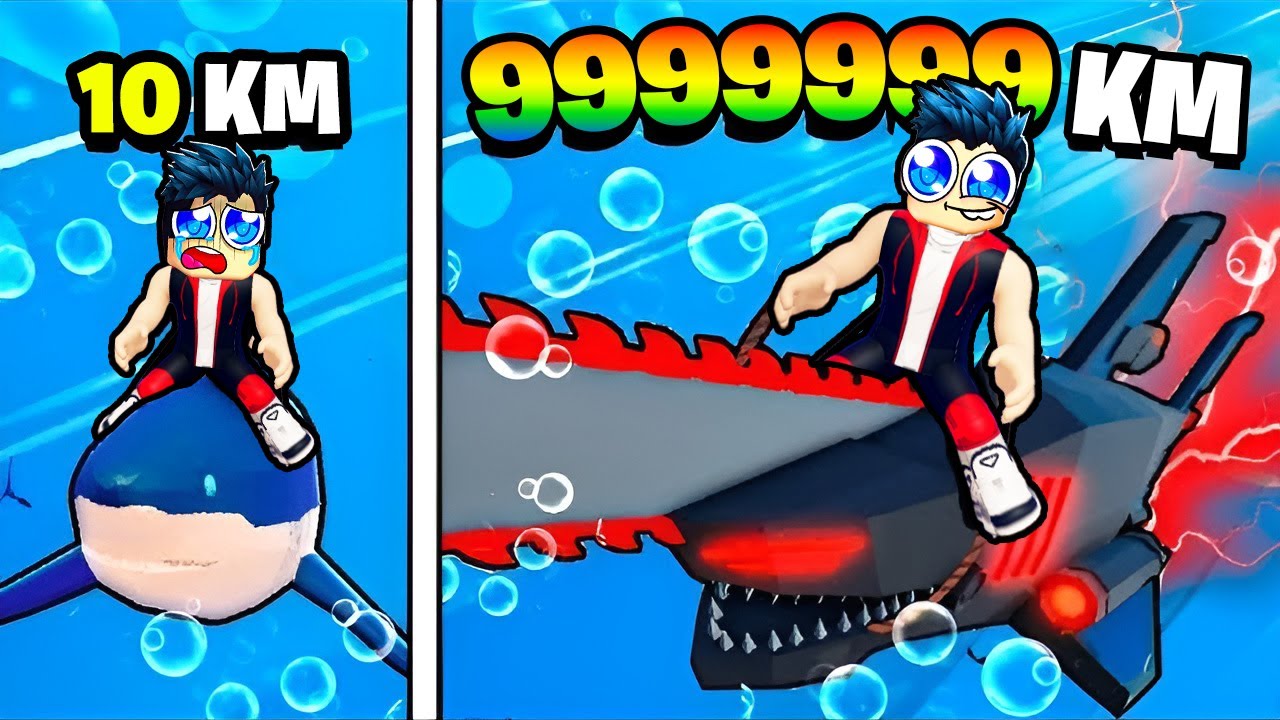 J'AI LE REQUIN LE PLUS LENT AU MONDE MAIS JE L'ÉVOLUE EN ROBOT MEGALODON AVEC ROBUX INFINI 😱😱🤑🤑