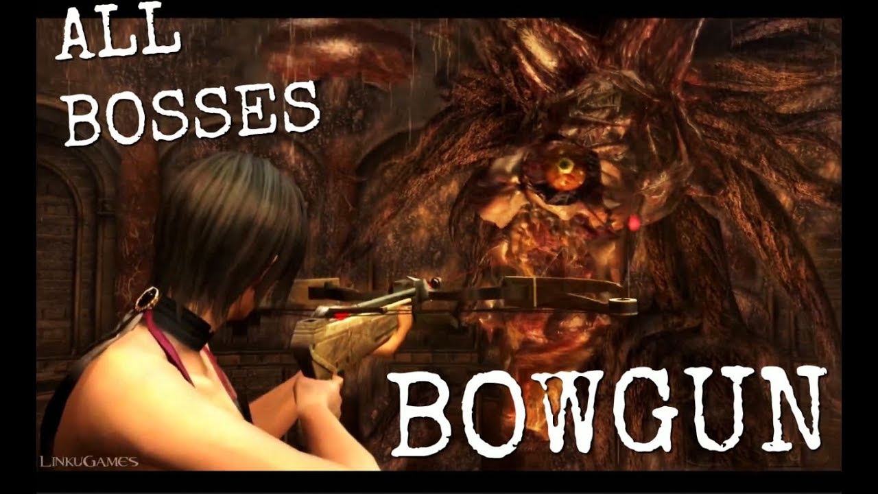 Killing ALL Bosses with the BOWGUN/CROSSBOW | Resident Evil 4 HD