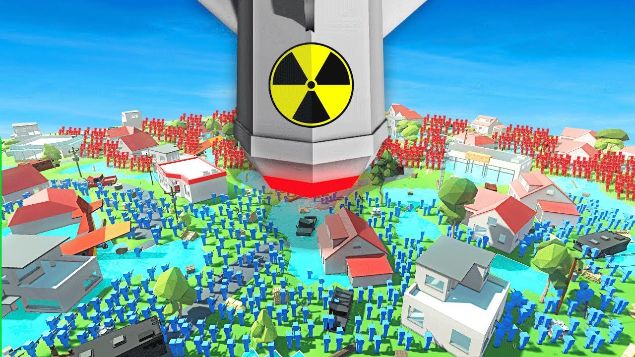 WORLD WAR 3 CITY vs NUKE ATTACK IN ANCIENT WARFARE 3 (Ancient Warfare 3 Funny Gameplay)